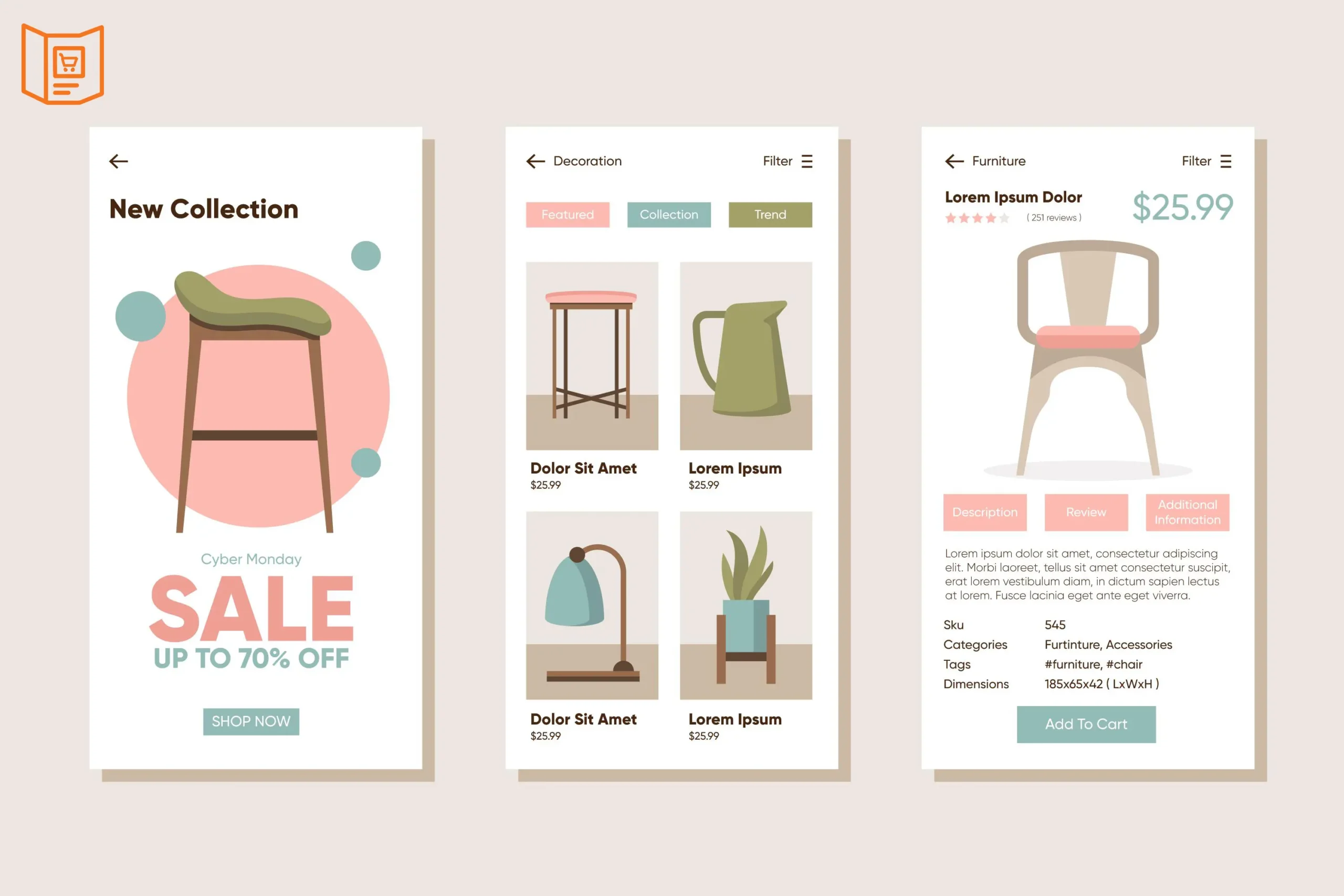 طراحی صفحه کتگوری