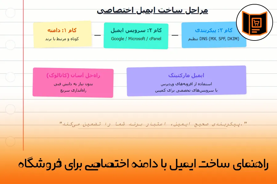 راهنمای ساخت ایمیل با دامنه اختصاصی برای فروشگاه